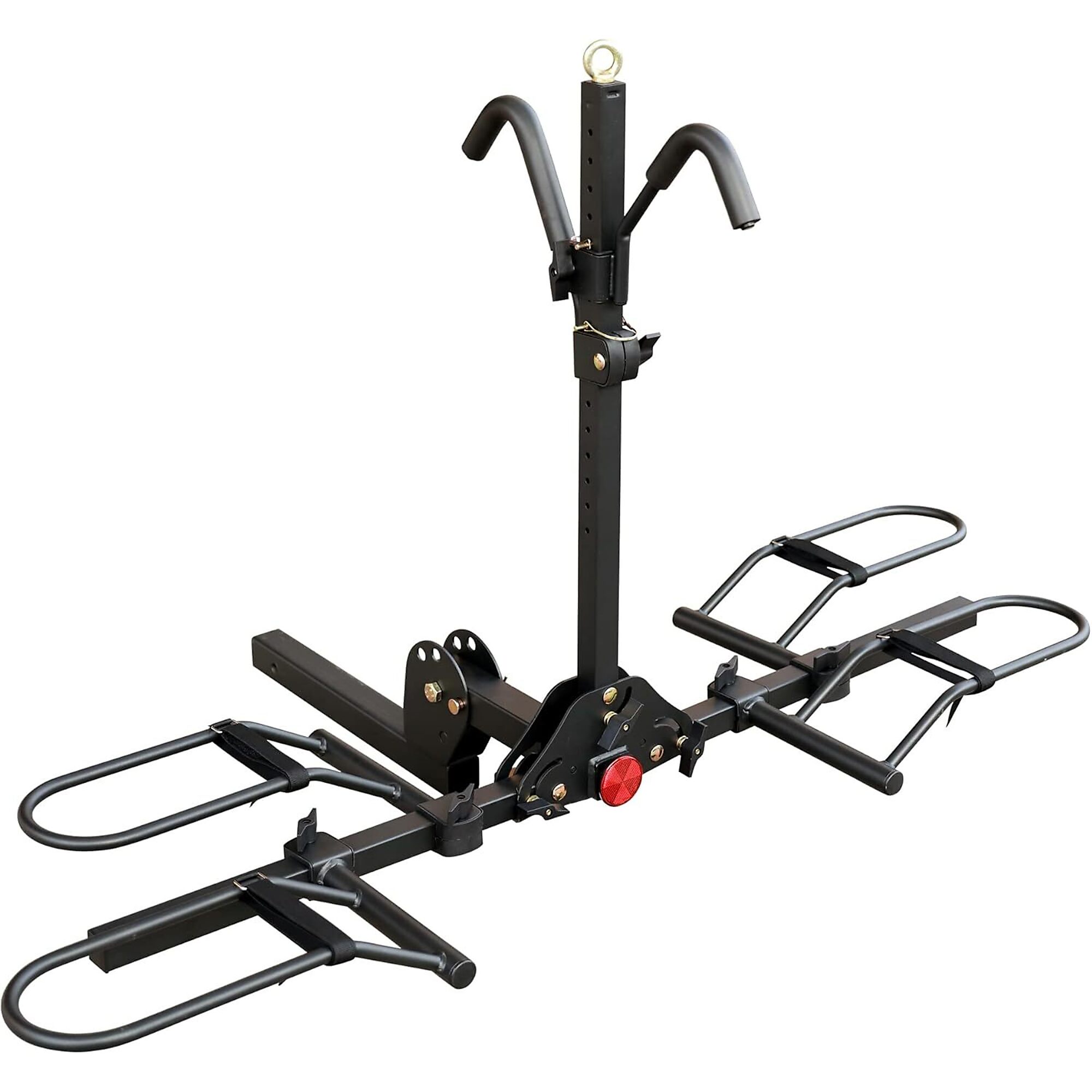 Young Electric Hitch Mount Platform Bike Rack — 2-Bike Capacity, 200-Lb. Load Capacity,